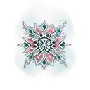 Snowflake  tattoo design idea