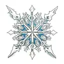 Snowflake  tattoo design idea