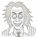 Beetlejuice cartoon tattoo design idea