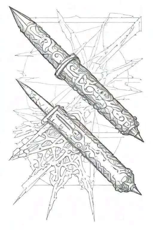 lancet scalpel tattoo design idea