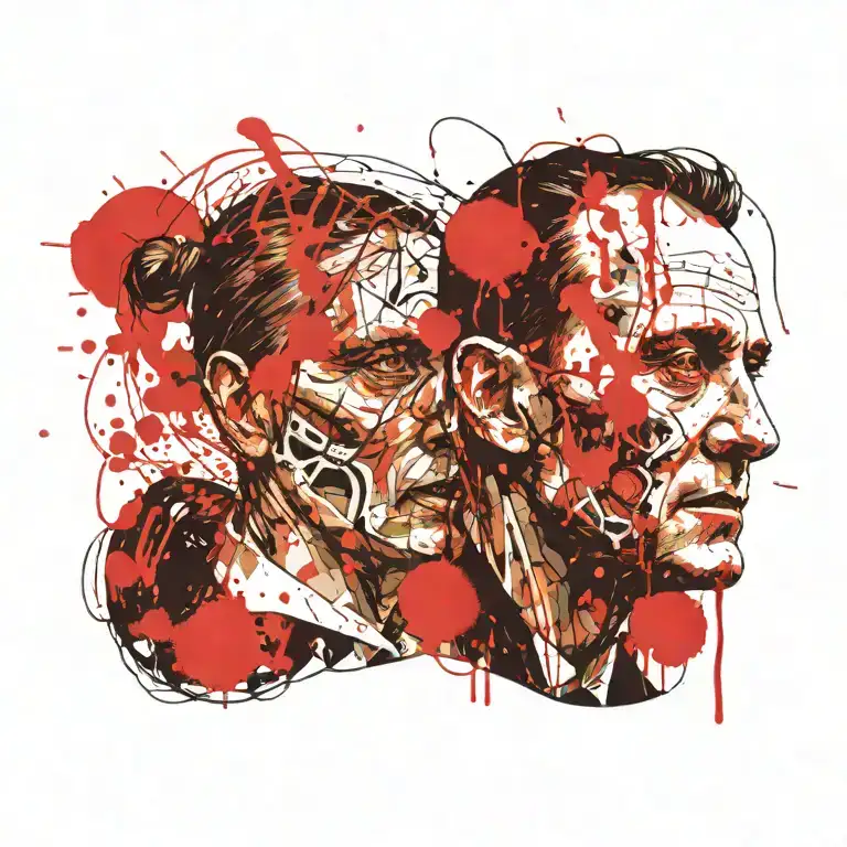 Hannibal lecter in musk tattoo design idea