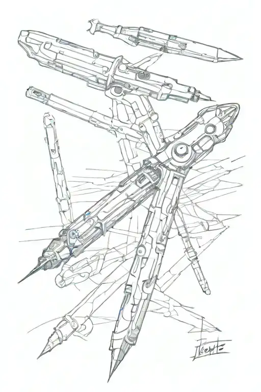 surgical lancet scalpel tattoo design idea