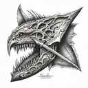 scalpel tattoo design idea