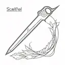 scalpel tattoo design idea