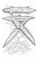 knife lancet scalpel tattoo design idea