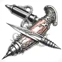 medical scalpel tattoo design idea