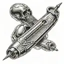medical scalpel tattoo design idea