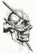 surgical lancet scalpel tattoo design idea
