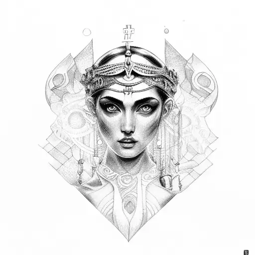 Hécate greek godess  tattoo design idea