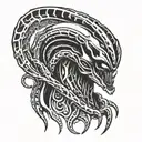 Xenomorph tattoo design idea