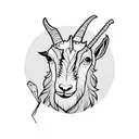 King of card but it has a goat's head  tattoo design idea