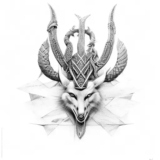 norse mythology freya the goddess tattoo design idea
