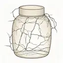 Cracked Alabaster Jar  tattoo design idea