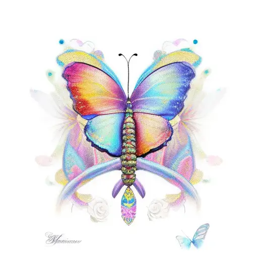 Butterfly, "te quiero mucha, mis amor" tattoo design idea