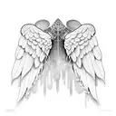 wings tattoo design idea