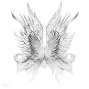 wings tattoo design idea
