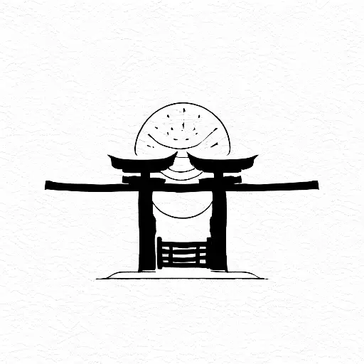 Kitsune Torii Gate tattoo design idea
