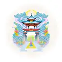 Kitsune Torii Gate tattoo design idea