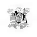 kendrick lamar count me out in landscape format tattoo design idea