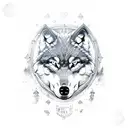 wolf with shield tattoo design idea