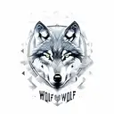 wolf with shield tattoo design idea