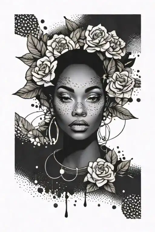 baddie vibes tattoo design idea