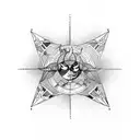 icarus falling through space  tattoo design idea