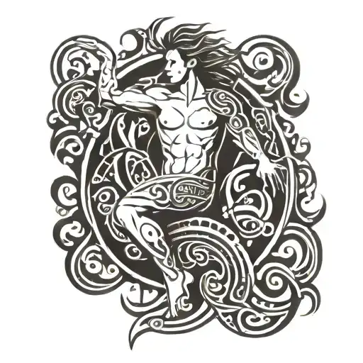 virgo, male, dominance, power, love tattoo design idea