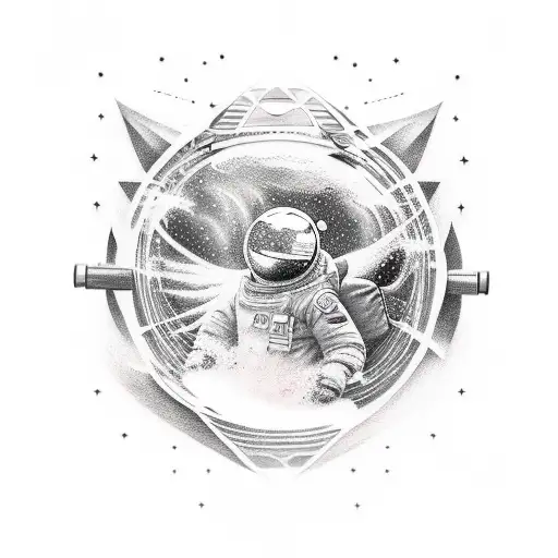 snowboard, space, life tattoo design idea