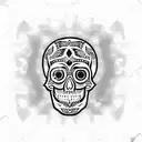 Skull tattoo design idea