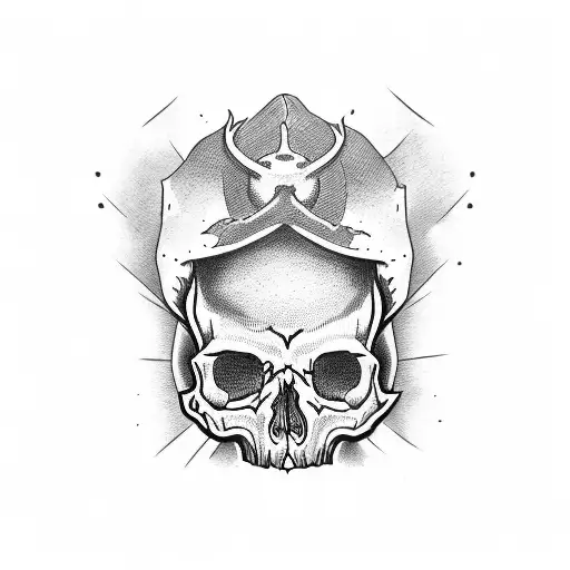skull tattoo design idea