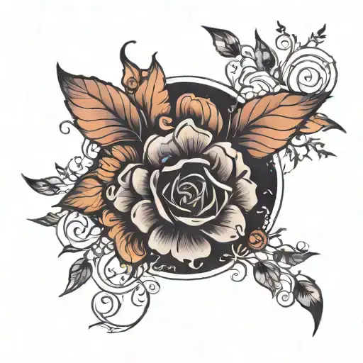 Start with a gradient from dark to light, symbolizing the journey from difficult times to happiness and love. Dark shade tattoo design idea