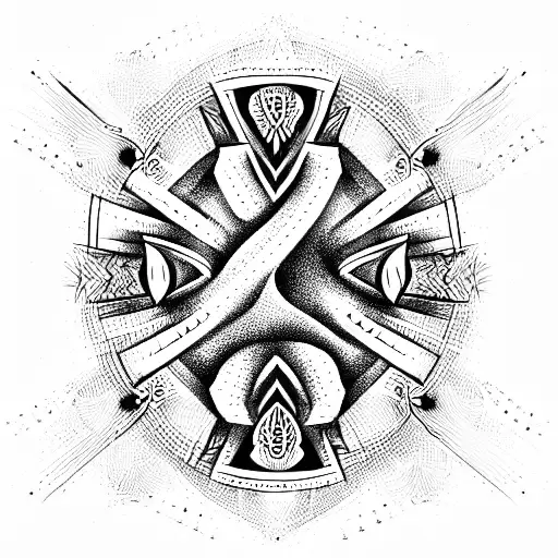 tribal  tattoo design idea