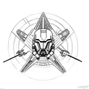 mass effect, star wars  tattoo design idea