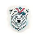 Polar Bear tattoo design idea