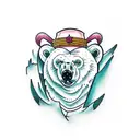 Polar Bear tattoo design idea