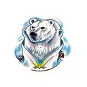 Polar Bear tattoo design idea