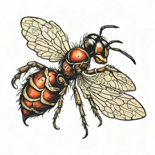ant angel mcm tattoo design idea