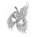 Wing tattoo design idea