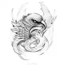 Wing tattoo design idea