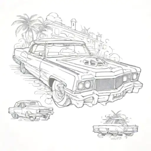 monte carlo lowrider tattoo design idea