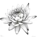 multiple water lilies tattoo design idea