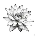 multiple water lilies tattoo design idea