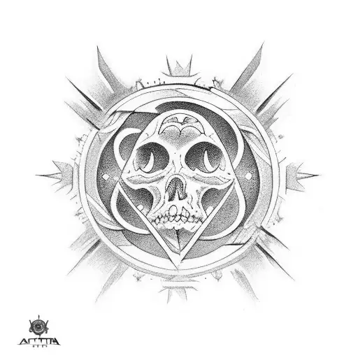 tatuaje para tapar otro de 5x5 cm, con tematica del cielo nocturno tattoo design idea