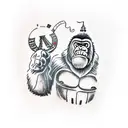 King Kong on Empire State Building tattoo design idea