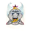 King Kong on tower tattoo design idea