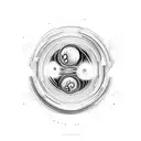 black hole tattoo design idea