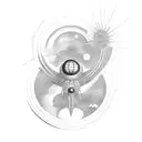 black hole tattoo design idea