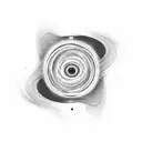 black hole tattoo design idea