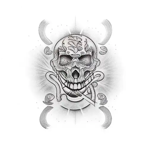 make me a tattoo with money, food, happines tattoo design idea